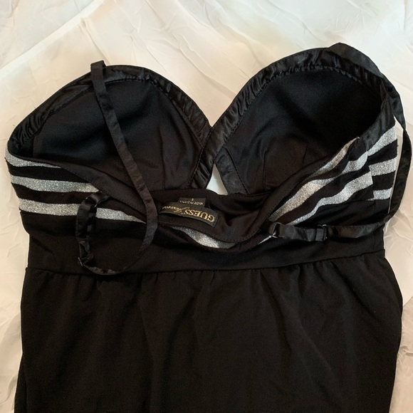 Guess Jeans Black and Silver Spaghetti strap dress Size Small - Picture 7 of 17